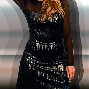 VESTIDO EVASE TERCIOPELO