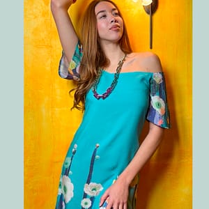 VESTIDO CACTUS AZUL